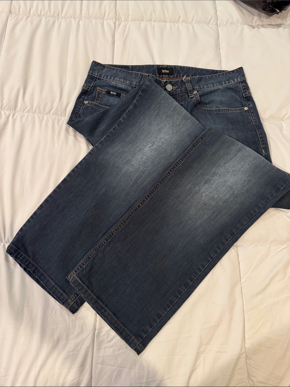Boss Men's Indigo Straight-Leg Jeans - Kansas